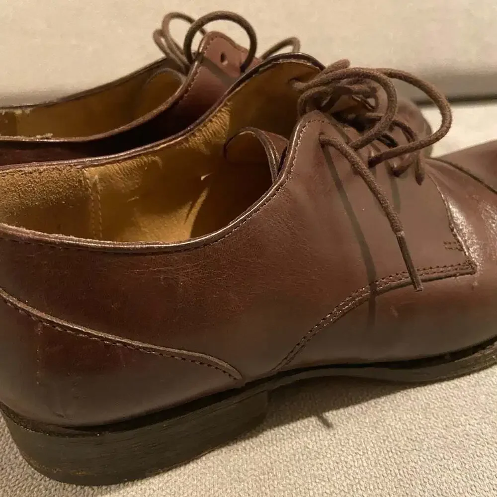 Frye Dark Brown Leather Oxfords